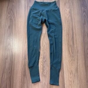 ALO Yoga High Waist Alosoft Lounge Leggings Women's XS Dark Green